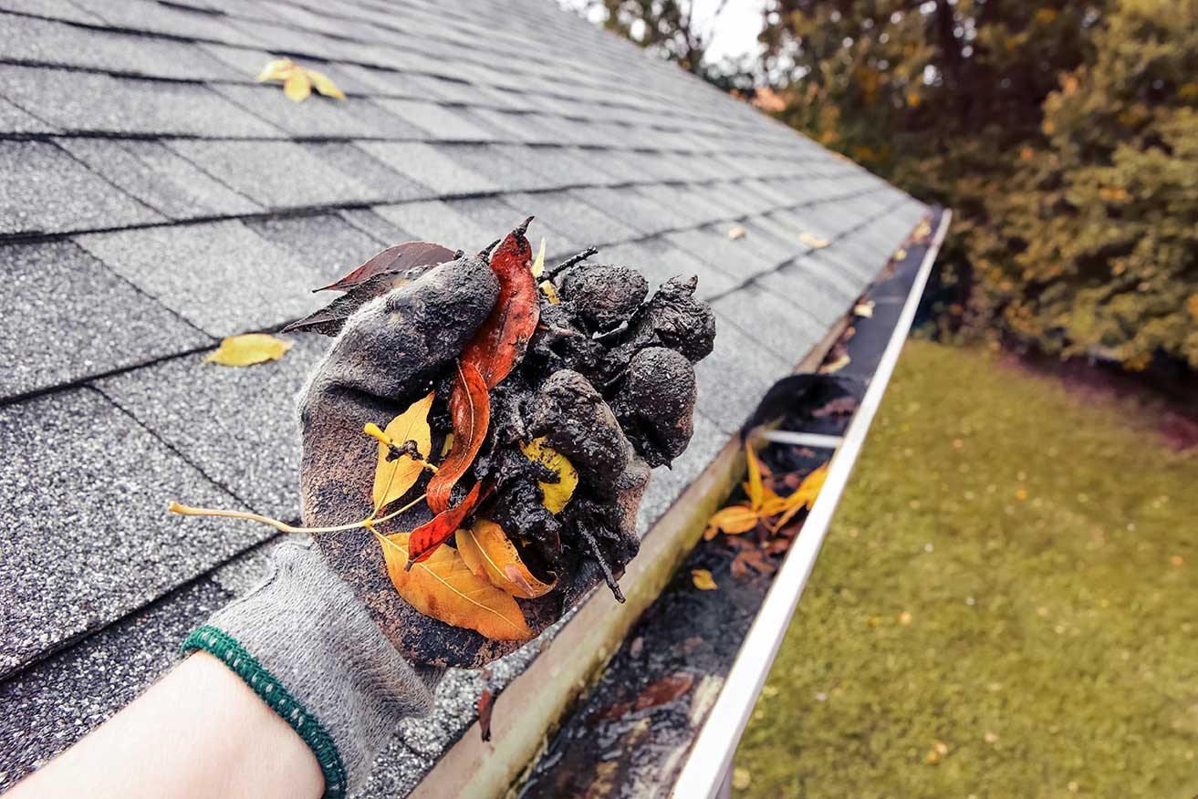 Expert gutter cleaning in Austin Texas by Power Wash Deluxe.